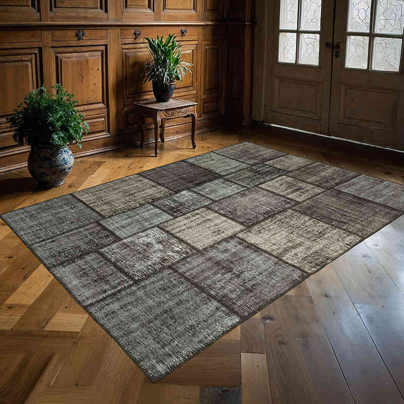 Alfombra Turca de Retazos - 176 cm x 242 cm - K0064243