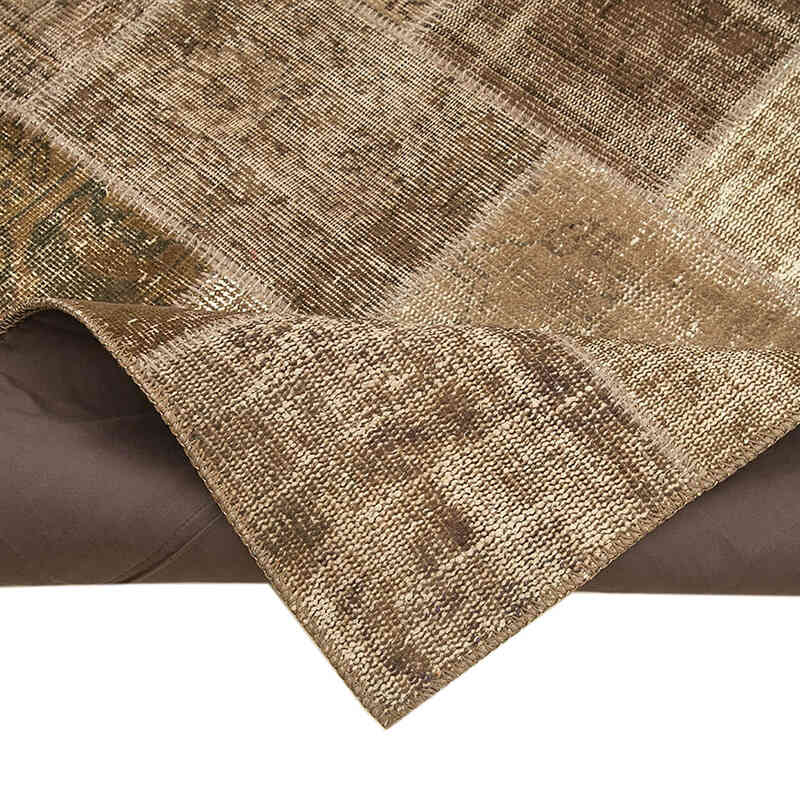 Patchwork Hand-Knotted Turkish Rug - 4' 8" x 6' 9" (56" x 81") - K0064269