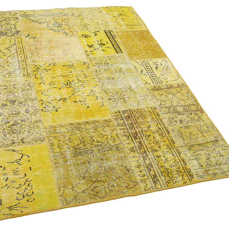 Patchwork El Dokuma Halı - 123 cm x 176 cm - K0064288