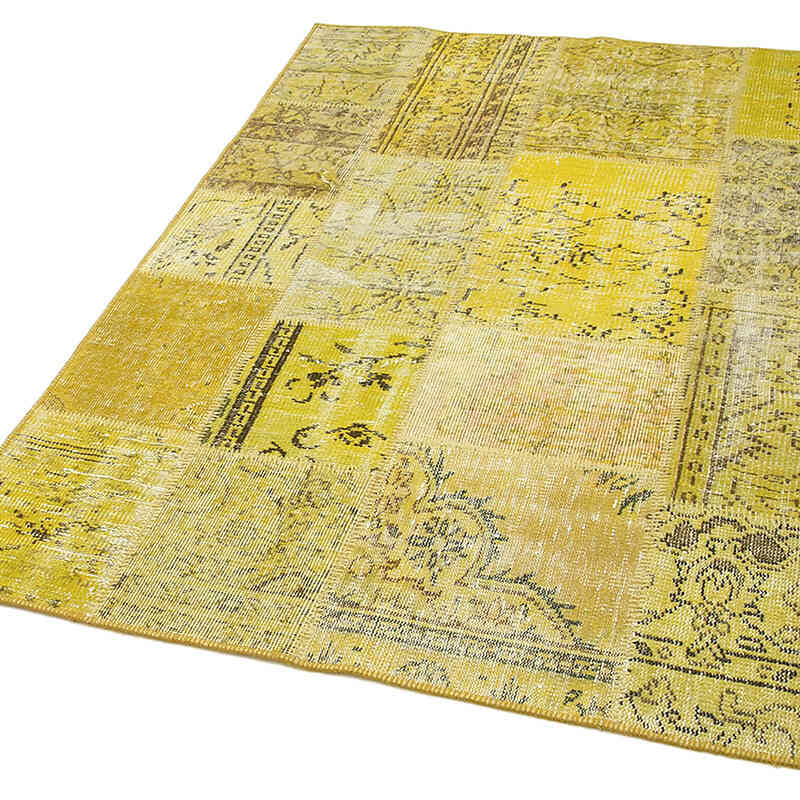 Patchwork El Dokuma Halı - 123 cm x 176 cm - K0064288