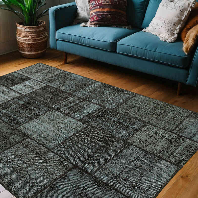 Patchwork El Dokuma Halı - 145 cm x 202 cm - K0064289