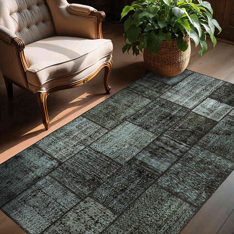 Patchwork El Dokuma Halı - 145 cm x 202 cm - K0064289
