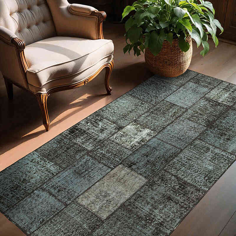 Patchwork El Dokuma Halı - 134 cm x 204 cm - K0064290
