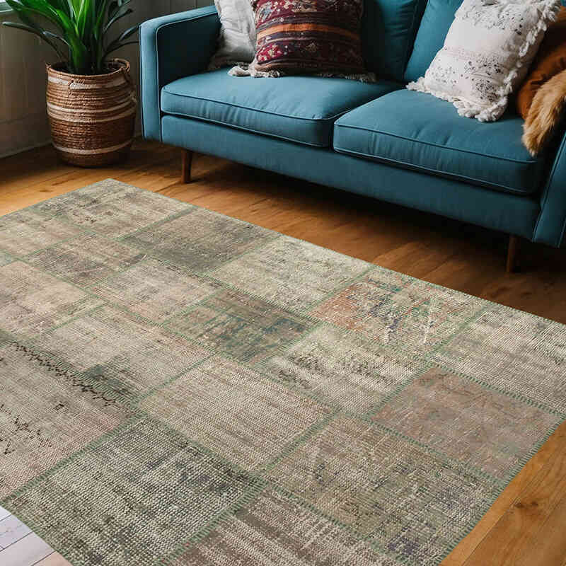 Alfombra Turca de Retazos - 140 cm x 203 cm - K0064292