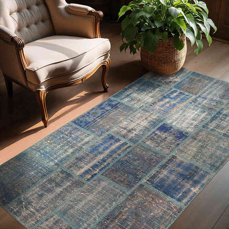 Alfombra Turca de Retazos - 141 cm x 205 cm - K0064293