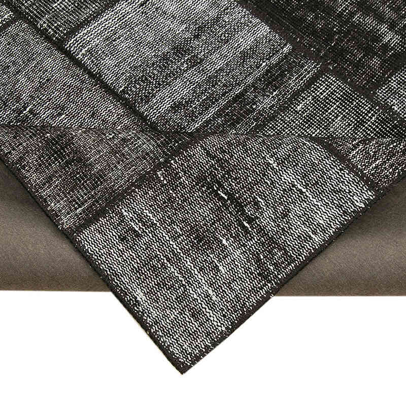 Patchwork Hand-Knotted Turkish Rug - 4' 5" x 6' 9" (53" x 81") - K0064307
