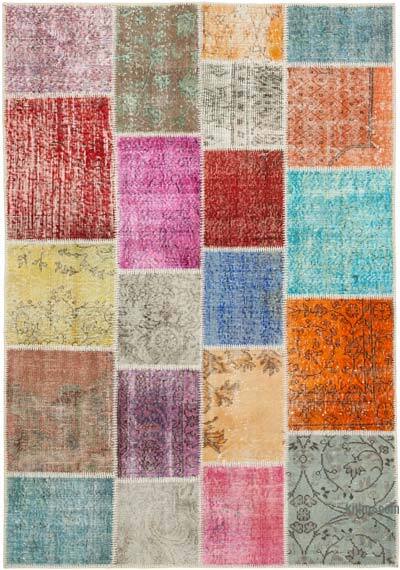Patchwork El Dokuma Halı - 143 cm x 206 cm