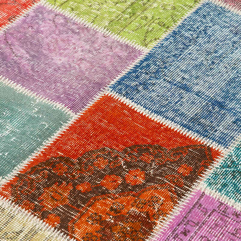Patchwork El Dokuma Halı - 146 cm x 205 cm - K0064309