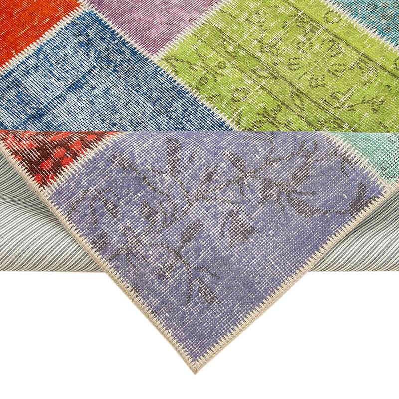 Patchwork El Dokuma Halı - 146 cm x 205 cm - K0064309