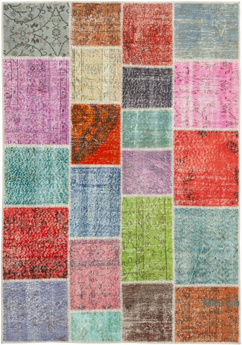 Patchwork El Dokuma Halı - 146 cm x 205 cm - K0064309