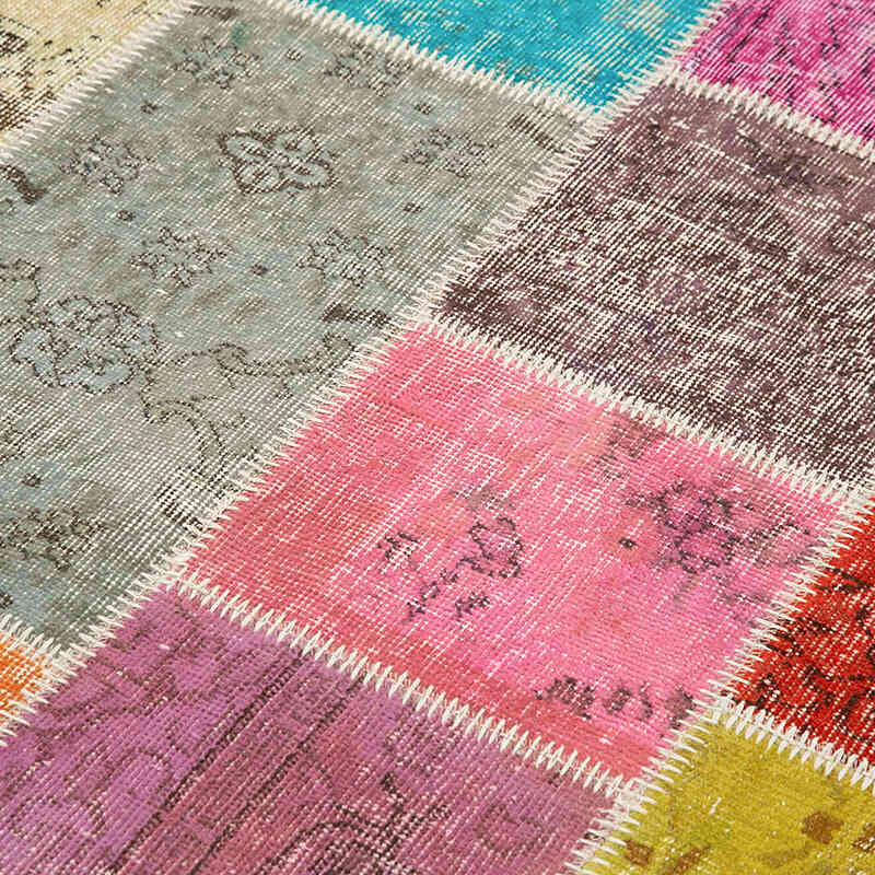Patchwork El Dokuma Halı - 145 cm x 206 cm - K0064313