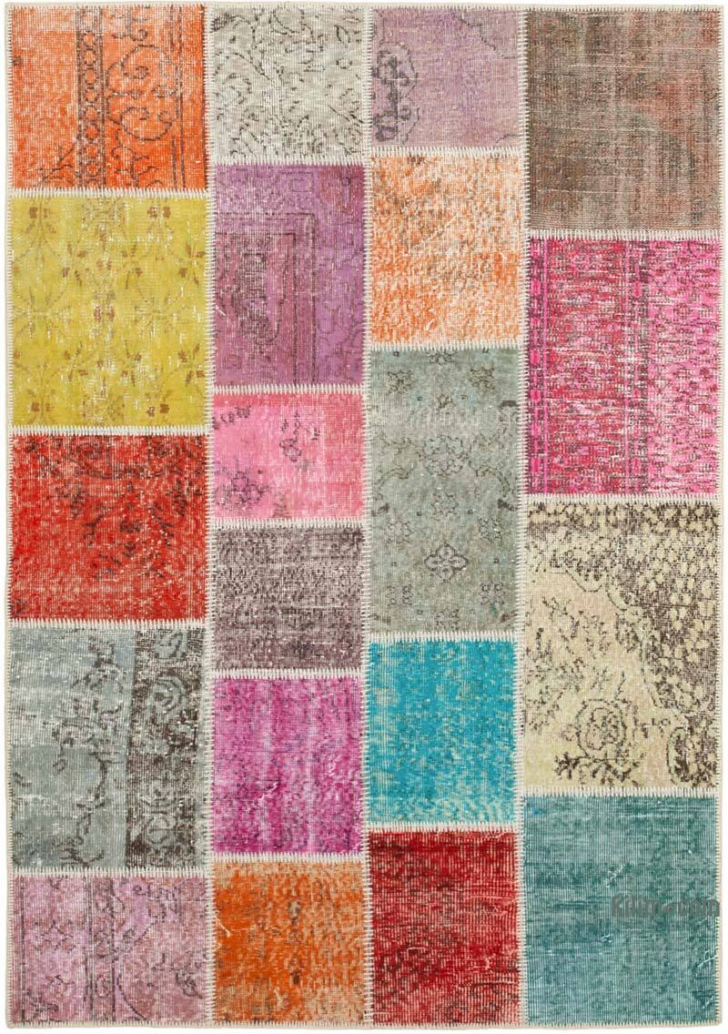 Patchwork El Dokuma Halı - 145 cm x 206 cm - K0064313