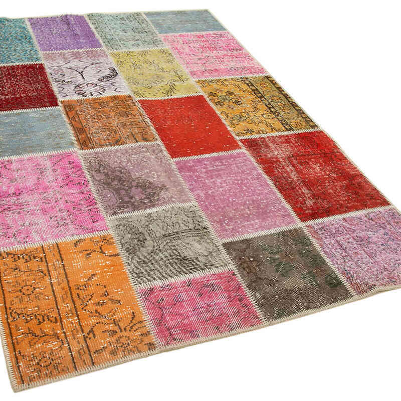Patchwork El Dokuma Halı - 144 cm x 212 cm - K0064315
