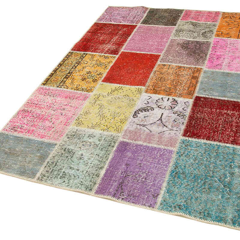 Patchwork El Dokuma Halı - 144 cm x 212 cm - K0064315