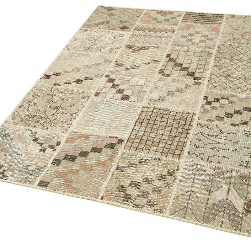 Patchwork El Dokuma Halı - 134 cm x 181 cm - K0064323