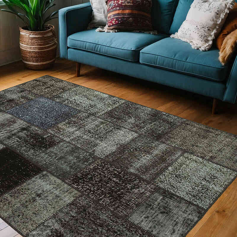 Alfombra Turca de Retazos - 145 cm x 204 cm - K0064324