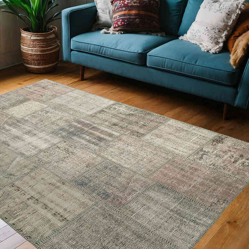 Alfombra Turca de Retazos - 141 cm x 204 cm - K0064335