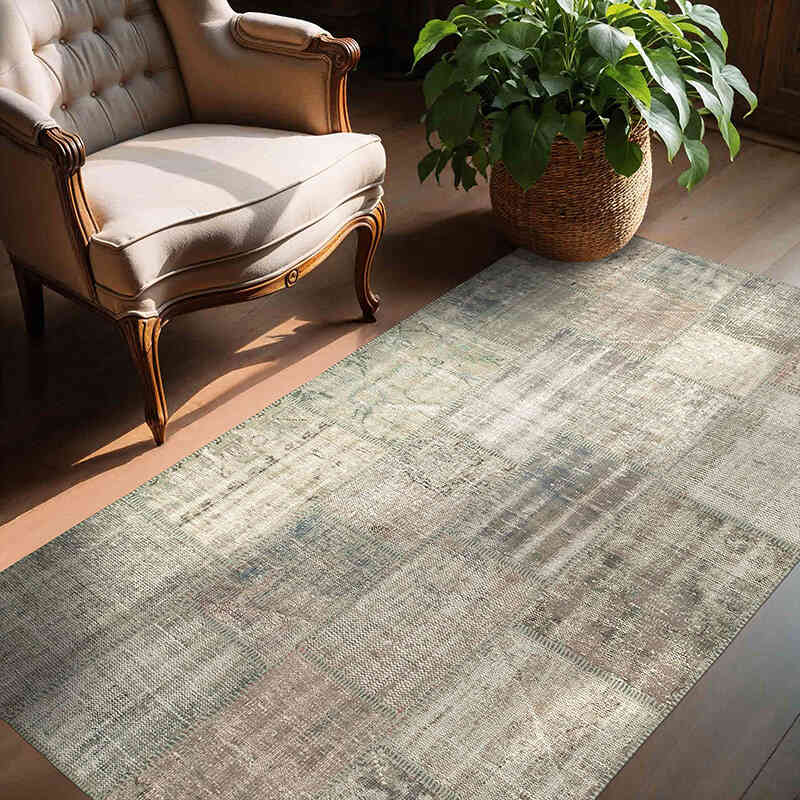 Alfombra Turca de Retazos - 141 cm x 204 cm - K0064335