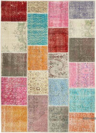Patchwork El Dokuma Halı - 145 cm x 201 cm