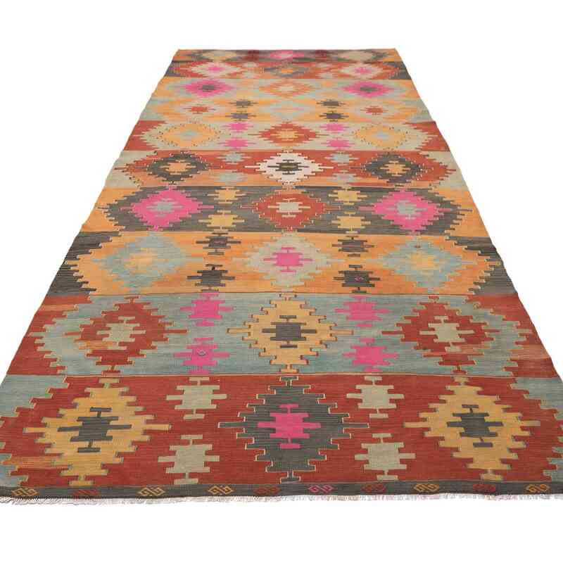 Vintage Sivas Kilim Rug - 5' 9" x 12' 3" (69" x 147") - K0064366
