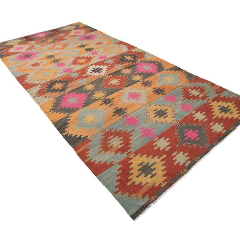 Vintage Sivas Kilim Rug - 5' 9" x 12' 3" (69" x 147") - K0064366