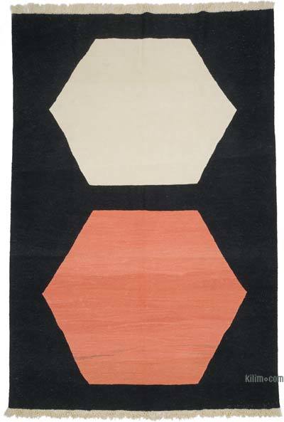 New Handwoven Turkish Kilim Rug - 6' 7" x 9' 9" (79" x 117")