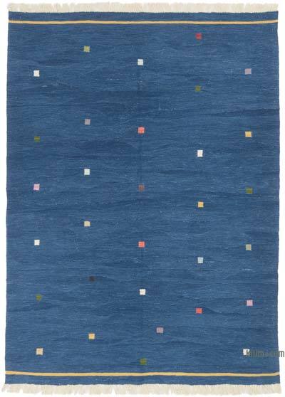 New Handwoven Turkish Kilim Rug - 6' 1" x 8' 4" (73" x 100")