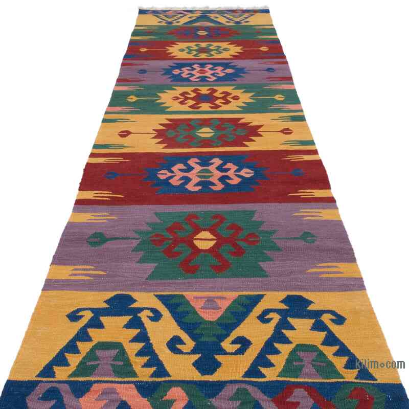 Yeni Kök Boya El Dokuma Kilim - 87 cm x 310 cm - K0064428