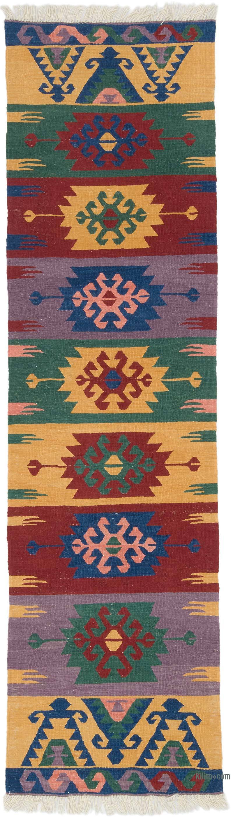 Yeni Kök Boya El Dokuma Kilim - 87 cm x 310 cm - K0064428