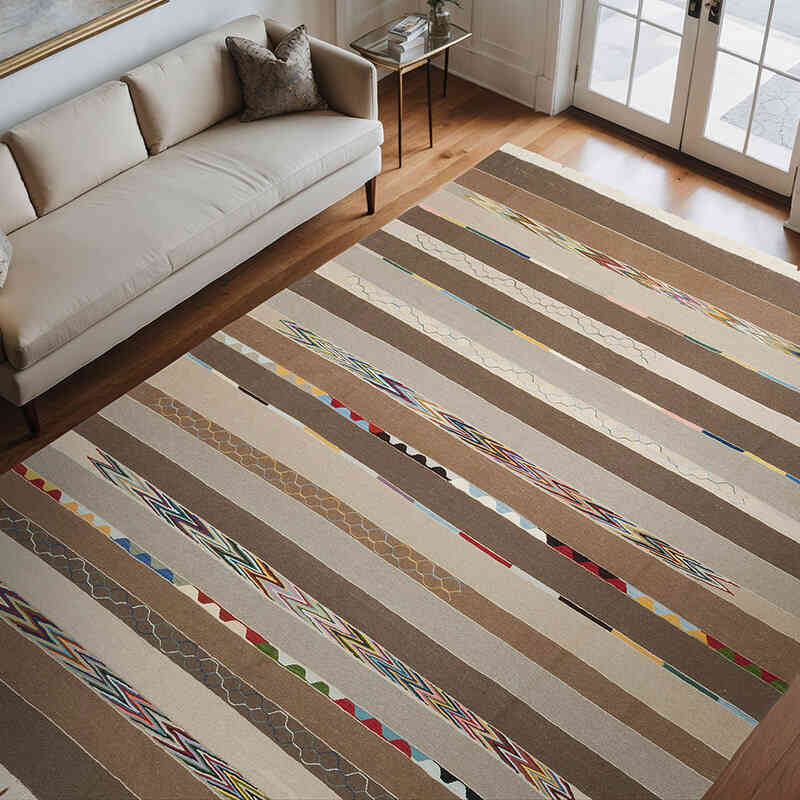 Nueva Alfombra Turca Kilim - 273 cm x 353 cm - K0064431