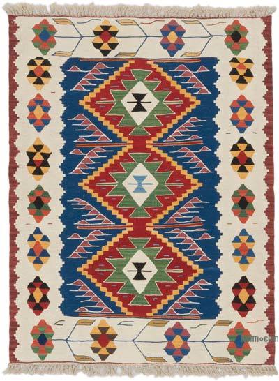 Yeni Kök Boya El Dokuma Kilim - 97 cm x 127 cm
