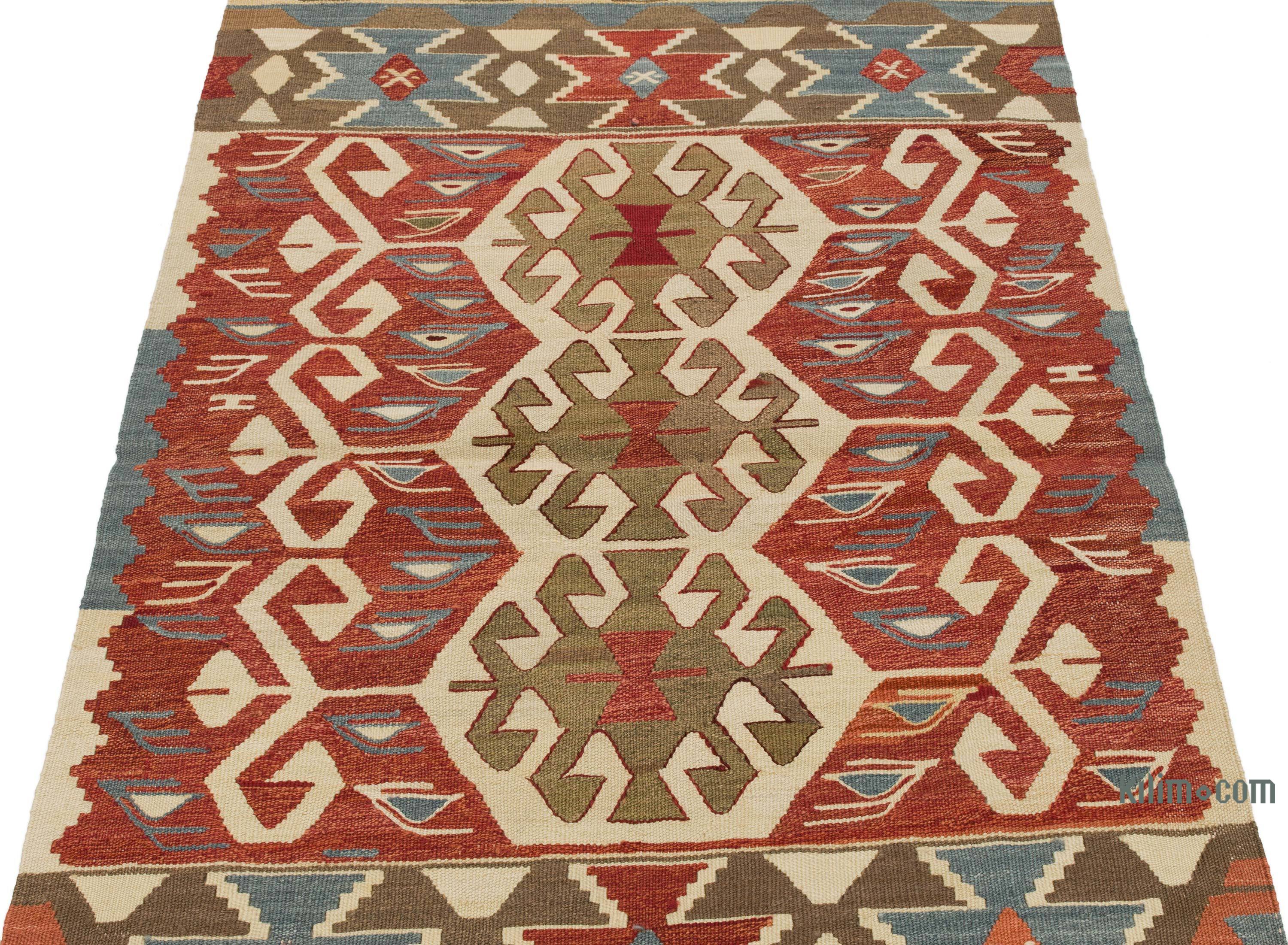 Kilim vintage rug 4 x 3 ft hand woven veggie dyes – The Rug Merchant