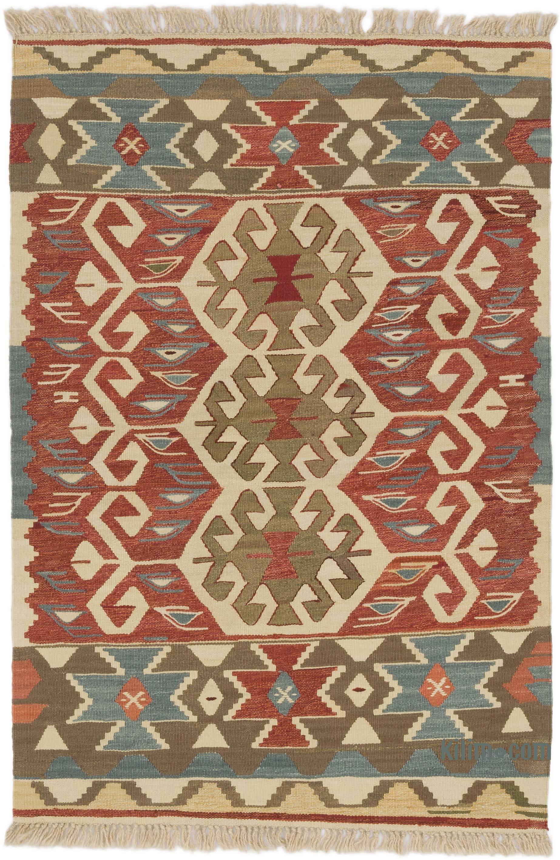 K0064448 New Handwoven Turkish Kilim Rug - 3' x 4' 5 (36 x 53)  The  Source for Vintage Rugs, Tribal Kilim Rugs, Wool Turkish Rugs, Overdyed  Persian Rugs, Runner Rugs, Patchwork