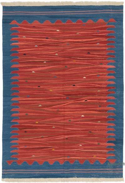 New Handwoven Turkish Kilim Rug - 4'  x 5' 9" (48" x 69")