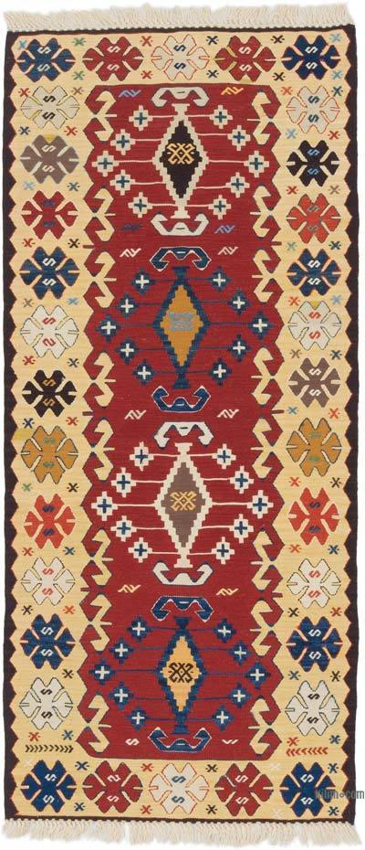 Yeni Kök Boya El Dokuma Kilim - 83 cm x 184 cm