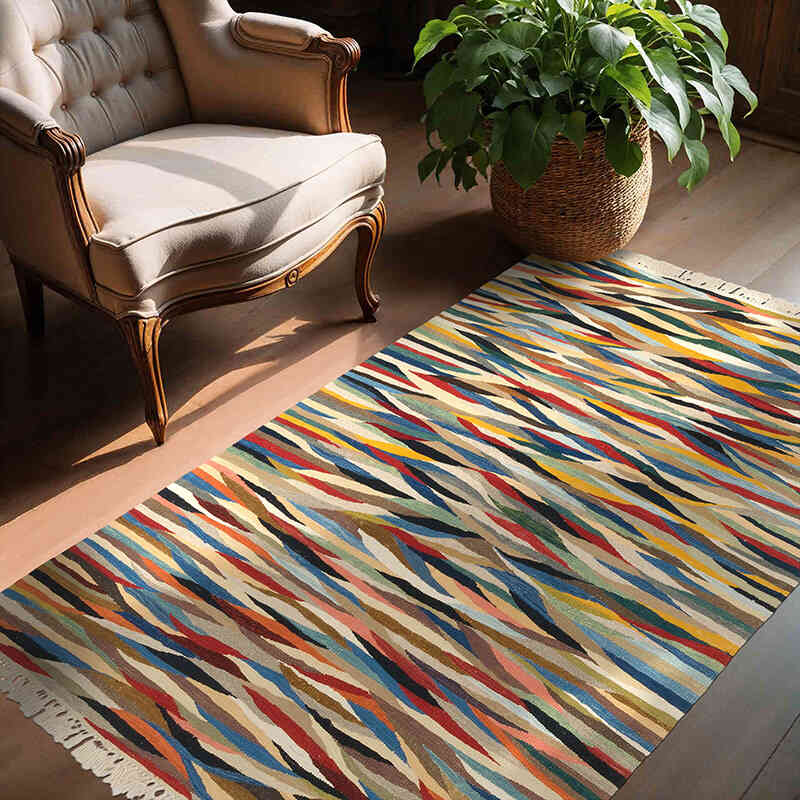 Nueva Alfombra Turca Kilim - 130 cm x 180 cm - K0064464