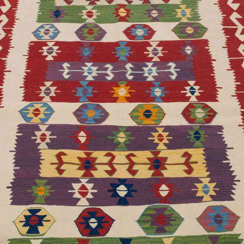 New Handwoven Turkish Kilim Rug - 4'  x 5' 11" (48" x 71") - K0064467