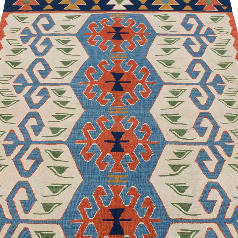 New Handwoven Turkish Kilim Rug - 3' 4" x 5' 3" (40" x 63") - K0064486