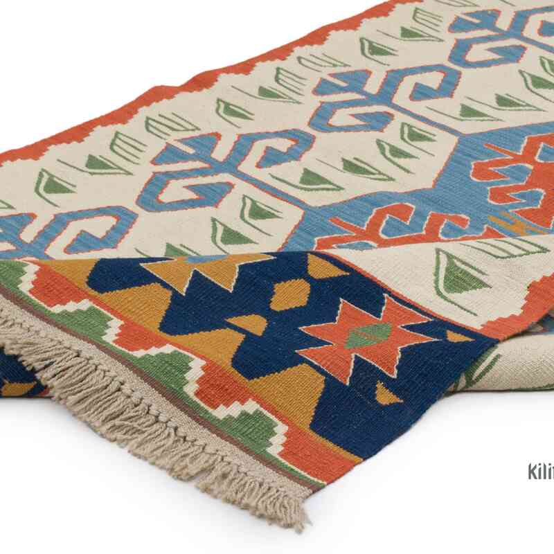 New Handwoven Turkish Kilim Rug - 3' 4" x 5' 3" (40" x 63") - K0064486