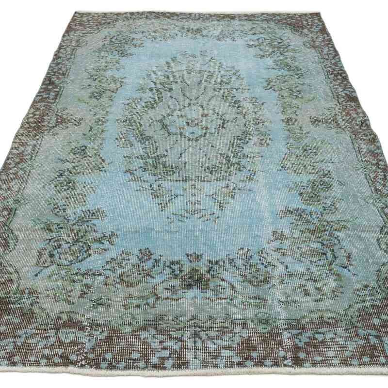 Alfombra Turca Vintage Sobre-teñida - 118 cm x 209 cm - K0064499