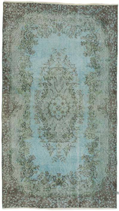 Alfombra Turca Vintage Sobre-teñida - 118 cm x 209 cm