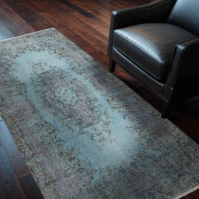 Alfombra Turca Vintage Sobre-teñida - 115 cm x 220 cm - K0064502