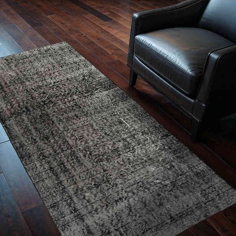 Boyalı El Dokuma Vintage Halı - 98 cm x 191 cm - K0064507