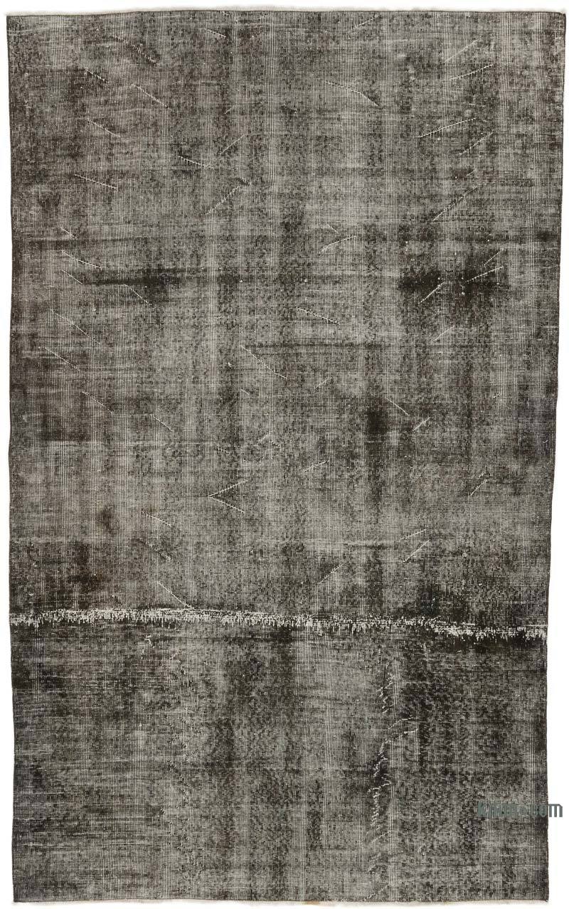 Over-dyed Vintage Hand-Knotted Turkish Rug - 5' 6" x 8' 9" (66" x 105") - K0064518