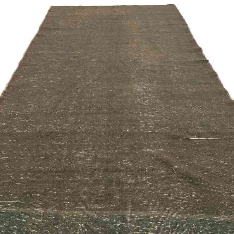 Over-dyed Vintage Hand-Knotted Turkish Rug - 4' 11" x 11' 1" (59" x 133") - K0064522