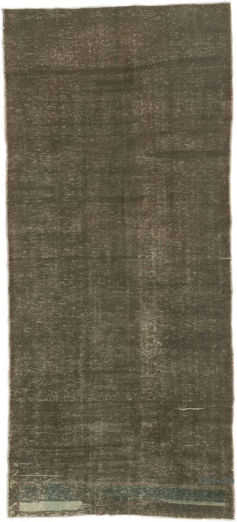 Over-dyed Vintage Hand-Knotted Turkish Rug - 4' 11" x 11' 1" (59" x 133") - K0064522