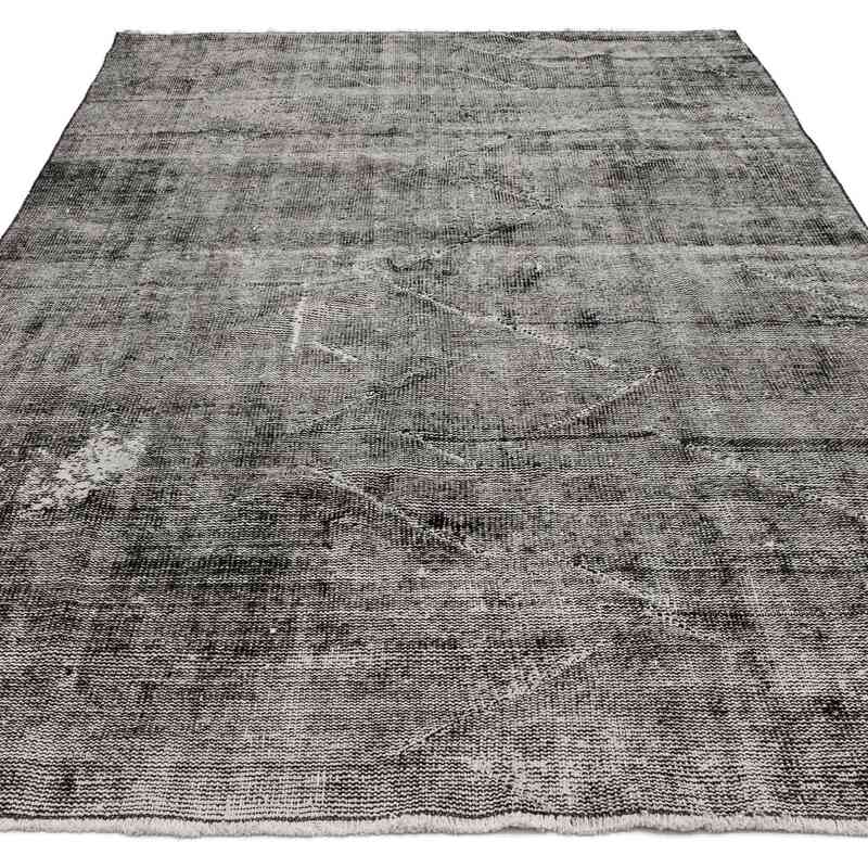 Over-dyed Vintage Hand-Knotted Turkish Rug - 5' 2" x 7' 9" (62" x 93") - K0064530