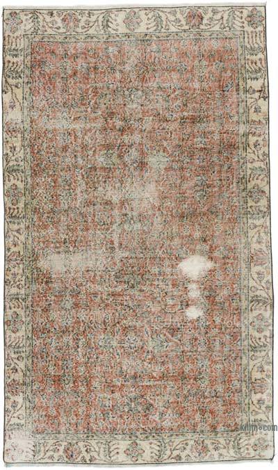 Vintage Turkish Hand-Knotted Rug - 4' 6" x 7' 7" (54" x 91")