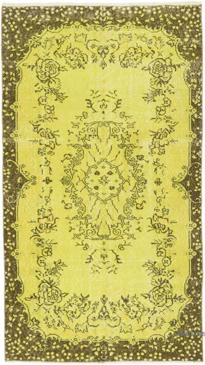 Over-dyed Vintage Hand-Knotted Turkish Rug - 3' 11" x 6' 11" (47" x 83")