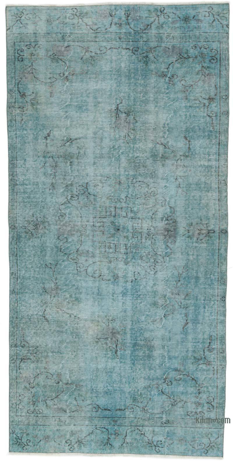 Over-dyed Vintage Hand-Knotted Turkish Rug - 4' 3" x 8' 6" (51" x 102") - K0064555